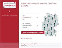 Tablet Screenshot of ombudschaft-jugendhilfe.de